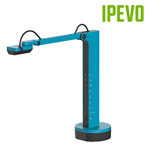 IPEVO VZ-X Wireless 8MP Document Camera, 3 Modes of Connectivity — Wi-Fi, HDMI, and USB, Compatible with Web Conferencing Software, Works Wirelessly with iOS, tvOS, and Android,Black, Blue - style: Wireless, HDMI and USB Connection