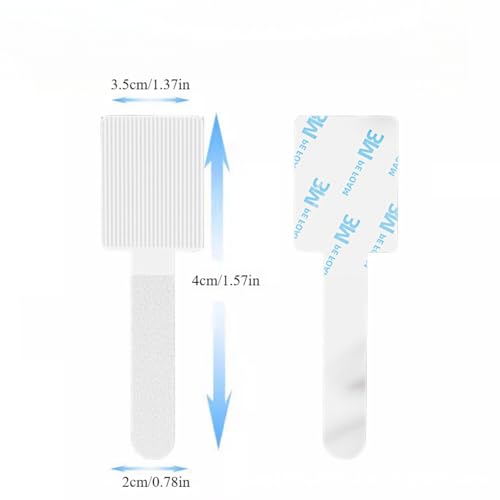 20PCS Cable Management Clips, Reusable Cable Management Organizer, Organizer in Home, Office, Kitchen, School - color: White