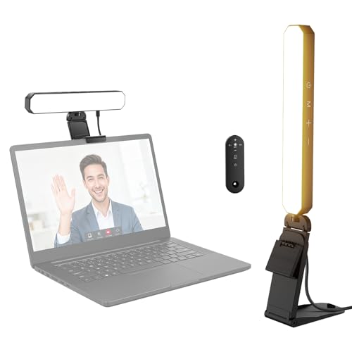 NEEWER Basics 6W Monitor Light Bar with Stand/Remote/Touch Control, Bi Color Dimmable LED Lamp for Home Office Desk Video Conference Lighting Computer Laptop Webcam Zoom Gaming Streaming Reading, L10