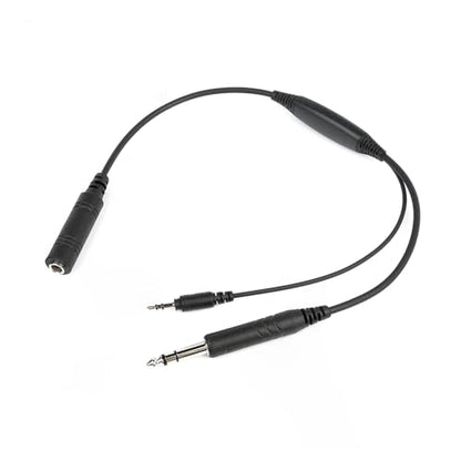 Wirenest Aviation Headset Audio Recording 3.5mm Adapter – Inline Pilot Audio Recorder Cable for GA Headset (PJ-068), Record Cockpit & ATC Audio to Camera or External Recorder