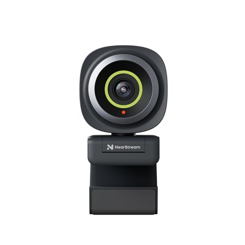 NearStream 2K Webcam for PC, Full HD 1080P Webcam with Noise-Canceling Mic, Auto Focus,Software Control, Adjustable FOV, Plug&Play, Compact Web Camera for Desktop Computer for Zoom/Skype/Teams (V02AF) - style: 2K@30FPS,1080P@60FPS