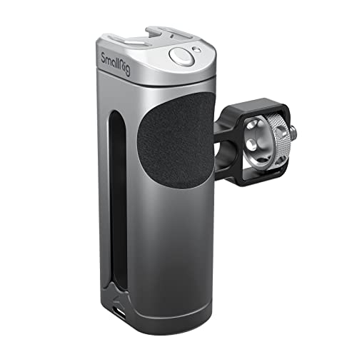 SmallRig Side Handle Grip for Smartphone Cage Video Rig, Remote Trigger Aluminum Phone Cage Handle with Wireless Remote Control Button - 3838 - size: 3838 (with wireless control)