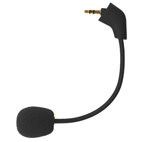 Mic Replacement Boom Compatible with HyperX 1st Version Cloud X/Core/Cloud II – Angled Slot Jack (Pre-2022 Models Only), Noise Cancelling Gaming Microphone 3.5mmJack, Black - color: Black, size: 1st Ver.- Angle Jack Slot