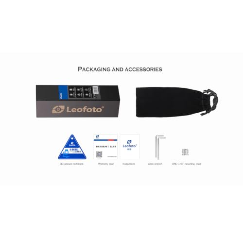 Leofoto MT-03 Tabletop Tripod, Aluminum Mini Tripod, 2 Leg Sections, Foldable Leg, Portable and Compact, 1/4" Mounting Stud and Accessories Thread (MT-03) - style: MT-03