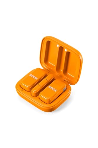 RØDE Wireless Micro - Compact Wireless Microphone, Two Mics with Charge Case for Smartphone Content Creation - USB-C, Orange - color: USB-C Orange
