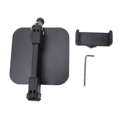 Desktop Phone Stand, Height Adjustable Phone Holder with 360 Degree Rotatable Arm and Stable Steel Base for Live Streaming Recording Video Calls and Work from Home Meetings