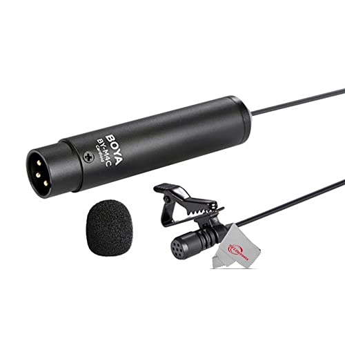 Zoom PodTrak P4 Portable Multitrack Podcast Recorder + Four BY-M4C Cardioid Lavalier Microphone + Accessory Kit