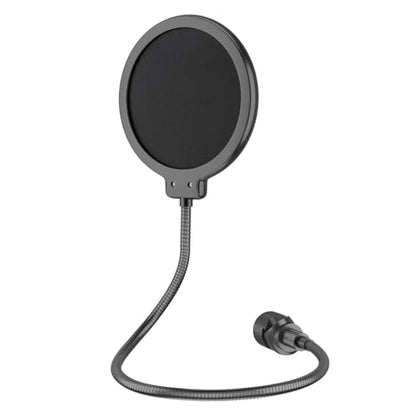 LINCO Professional Microphone Pop Filter Shield For Blue Yeti and Any Other Microphone, Dual Layered Wind Pop Screen With A Flexible 360 Degree Gooseneck Crab Clamp Stabilizing Arm (PF1502)