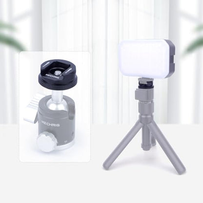 Cold Shoe Mount Adapter with 1/4"-20 Thread, Universal Aluminum Camera Accessory for Microphone, LED Light, Monitor – 30×13.5mm, 19.5g, Anti-Slip Design (62029)