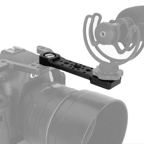 NICEYRIG Cheese Plate Cold Shoe Bar for ARRI Locating Hole - 609 | Camera Accessory Easy Expansion Bracket Applicable for Power Bank Clamp, Field Monitor Mount, Magic Arm, Microphone, LED