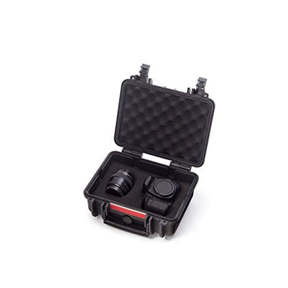 Amazon Basics Hard Camera Case, Small, Black, Solid, 12"L x 11"W x 6"H - size: Small