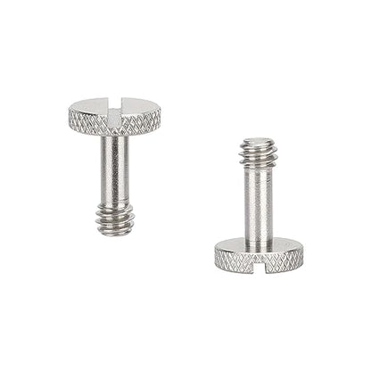 CAMVATE 1/4"-20 Long Slotted Knurled Captive Mounting Screw (2-Pack) -3443