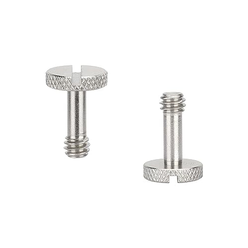 CAMVATE 1/4"-20 Long Slotted Knurled Captive Mounting Screw (2-Pack) -3443