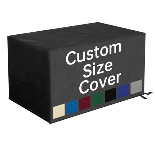 Lokex Custom-Sized Dust Cover | Upgraded Olefin Fabric, Drawstring Buckles, Elastic Hem, Storage Bag, Suitable for Patio Furniture & Various Equipment