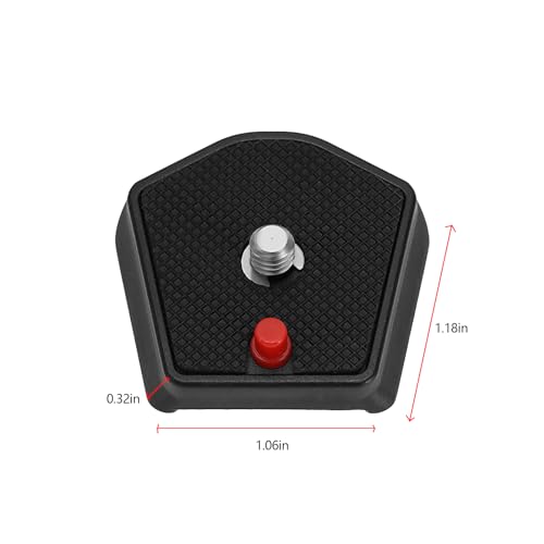 2Pcs 785PL Quick Release Plate 1/4inch Screw Compatible with Manfrotto Modo 715B 715SHB 718B 718SHB 7321YB 785B 785SHB Models for Universal Tripod SLR Camera