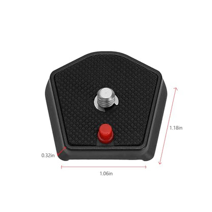 2Pcs 785PL Quick Release Plate 1/4inch Screw Compatible with Manfrotto Modo 715B 715SHB 718B 718SHB 7321YB 785B 785SHB Models for Universal Tripod SLR Camera