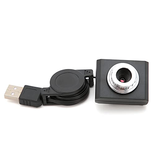 Pomya 480P Webcam with Automatic White Balance, USB 2.0 High Resolution Wired Computer Camera for PC, Laptop and Desktop, Plug and Play, Webcam for Video Conferencing, Recording, Online Chatting