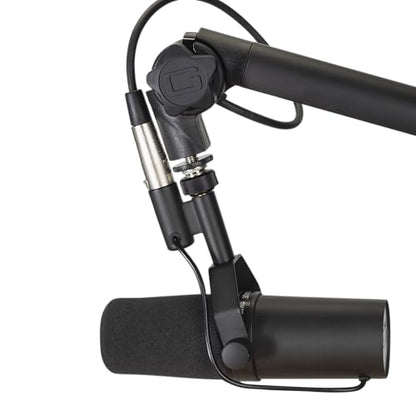 Gator Frameworks Deluxe Desk-Mounted Broadcast Microphone Boom Stand For Podcasts & Recording, Integrated XLR Cable, (GFWBCBM3000) - style: 3000 Series