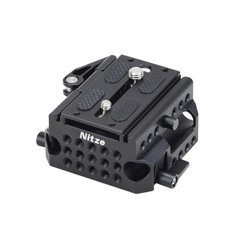 Nitze 15mm LWS Camera Baseplate, with Plate for Manfrotto Standard, Quick Installation and Removal- PB13