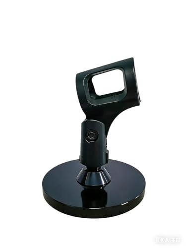 Gooseneck Microphone Stand for Podium, Adjustable 13 inch Flexible Goose neck Mic Holder Clip for Table Heavy Duty,Pulpit Mic Desktop Moun,Phone Holder for Aser live,Barbers.
