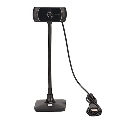 C185 HD Webcam with Noise Reduction Microphone, 720P USB Web Camera, 60 Degree Wide Angle Lens, 360 Degree Rotation for Video Conferencing and Live Streaming