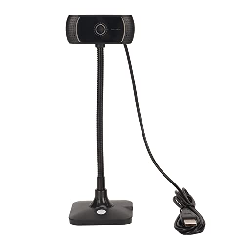 C185 HD Webcam with Noise Reduction Microphone, 720P USB Web Camera, 60 Degree Wide Angle Lens, 360 Degree Rotation for Video Conferencing and Live Streaming