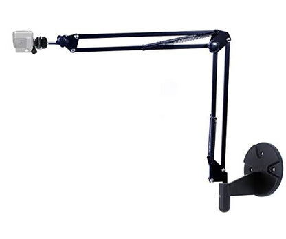 2in1 Wall Phone Mount,Overhead Camera Mount for iPhone Samsung Live Streaming,Baking,Craft,Videos,Online Lessons