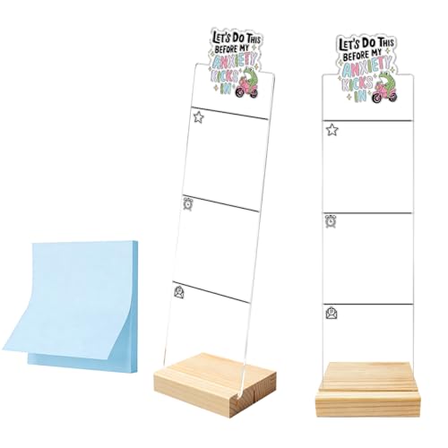 Monitor Memo Board Computer Monitor Memo Board Sticky Note Organizer Frog Acrylic Desk Accessories Removable Wooden Base Set Sticky Notes 100 Sheets 11.8×3.1 inches - color: Frog