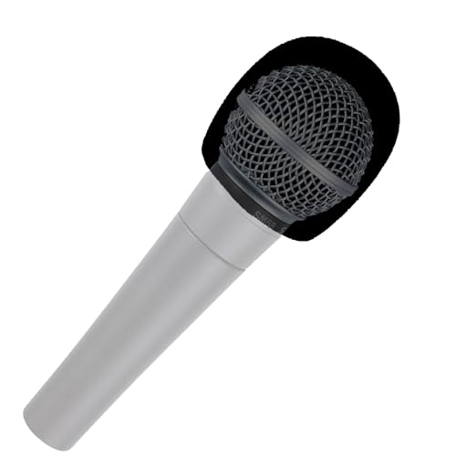 WS-1BK Deluxe Foam Ball Style Microphone Windscreen, Black | Ball Style, Vocal Karaoke Microphone, Performance Plus - color: Black