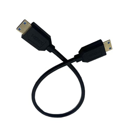 4K Mini HDMI to Mini HDMI Cable 9.84inch, High Speed 10.2Gbps Compatible with Camera,Camcorder to HDTV, Monitor, Display (Male to Male)