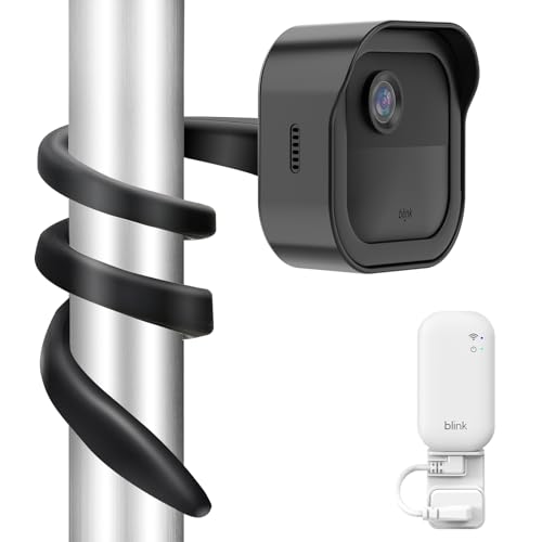 All-New Flexible Twist Mount for Blink Outdoor 4 /3rd Gen/Outdoor 2K+ Camera, with Weatherproof Protective Housing and Blink Sync Module Outlet Wall Mount (Black) - color: Black, size: 1 Pack