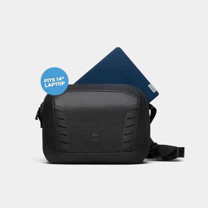 NOMATIC McKinnon Camera Messenger 13L: Versatile Camera Bag for Photographers with Quick Access, Secure Laptop Storage (Fits 14" MacBook), Comfortable Crossbody Design & External Straps for Travel - size: 13L