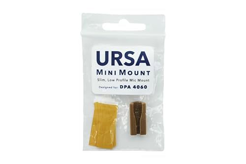 URSA MiniMount. Slim, Low-Profile and Made from Hardened Plastic. Hand-Finished for Smoothness. Includes 5X Hypoallergenic MiniMount Stickies (Brown, DPA 4060) - color: Brown, size: DPA 4060