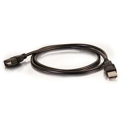 C2G 52107 USB A to A Long USB Extension Cable, 6.56 Feet (2 Meters), Black - color: Black, size: 6.6 Feet, style: USB A Male to A Female
