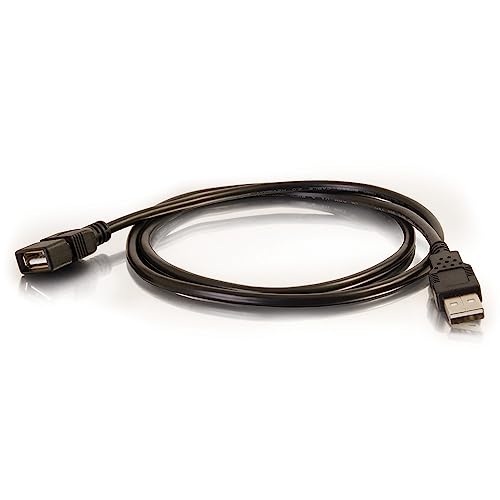C2G USB Long Extension Cable, USB Cable, USB A to A Cable, Black, 9.84 Feet (3 Meters), Cables to Go 52108 - color: Black, size: 9.8 Feet, style: USB A Male to A Female
