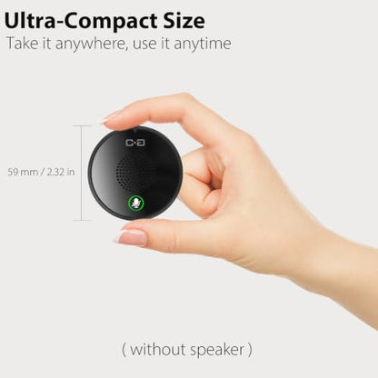USB Conference Microphone for PC & Mobile Device, AI Noise Reduction | Plug-n-Play, One-Touch Mute, Omnidirectional Condenser Mic, for Video Conference/Online Class/Streaming/Zoom/Skype/Teams
