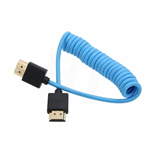 HDMI 4K 120p 8K 30p Cable for Sony A7RV A7IV A7SIII FX30 ATOMOS Ninja V Portkeys FEELWORLD Blackmagic Monitor Canon Nikon ZCAM Camera Type A HDMI 2.1 - color: Blue