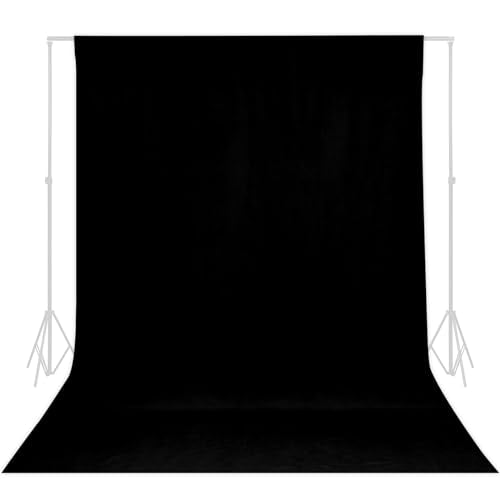 TRLYC Black Background Backdrop - 8x10 FT Backdrops Background for Photography Black Photo Booth Backdrop for Photoshoot Photography Screen Video Recording Curtain - color: Black, size: 8x10FT