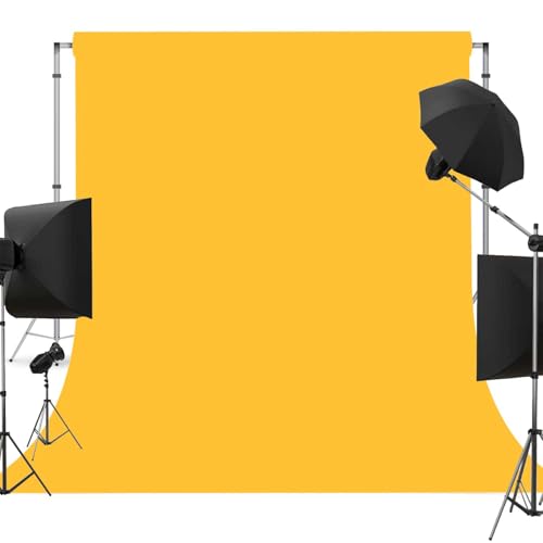 Yellow Photo Backdrop for Photoshoot Yellow Background for Photography Photo Backdrop Curtain for Party 5 x 7 FT - color: Yellow, size: 5x7 FT
