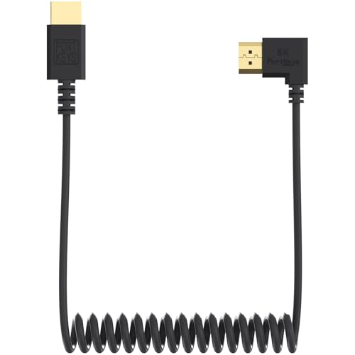 Portkeys 8K HDMI Cable Copper Core 3.6mm Diameter 48Gbps Full PIN HDMI 2.1 8K@60Hz, 4K@240Hz UHD Support HDMI A to A for Camera, HDTV, Projector, Computer, Roku, Xbox, PS5, Apple TV (1m) - color: Copper Core, size: 1M