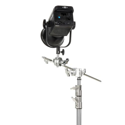 PHOCUS 4.92inch Long Double Stud 5/8" Baby Pin Attach with Super Clamp, Grip Head for Photography Lighting
