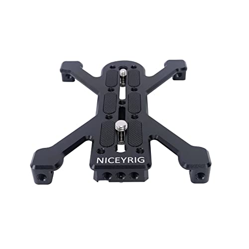 NICEYRIG 6’’ Extended Quick Release Plate for Arca-Swiss Type Applicable for Large DSLR Camera, Cinema Camera, Camcorder with Four-feet Stand Support [Plus Version] - 530 - size: 6 Inch