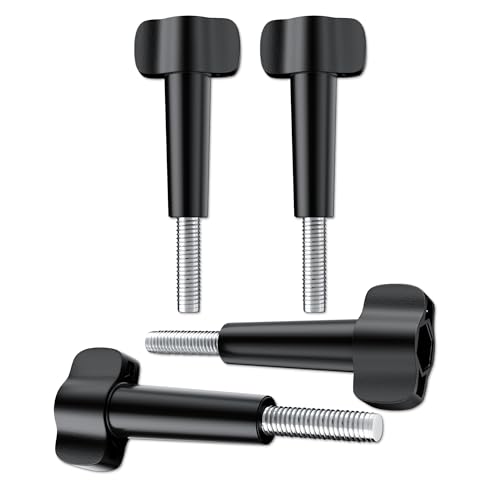 4 Pack Compatible with GoPro Thumbscrew 1/4"-20 Mount – Fits GoPro Hero Series (13–5) & Max, Compatible with Insta360 R/X3/X2&DJI Osmo Action&Akaso | Rust-Proof, Durable, Easy Hand-Tighten Screws