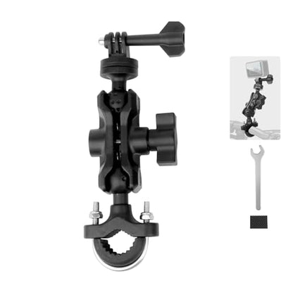 Bike Motorcycle Camera Mount Bundle Kit, 1/4 Screw & Tripod Mount Adapter, 360°Rotating Ball Head Base -Ballhead Arm Bracket Clamp for lnsta360/G0pro, Handlebar Stype(0.59"-1.38") 75013 - style: 35MM handlebar