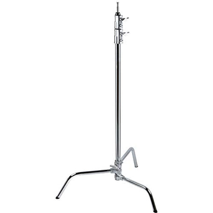 Kupo 40" C-Stand Sliding Leg with Quick-Release System Professional Grip Stand for Photography and Video Lighting Support with Silver Steel Riser, Silver (KS707412)
