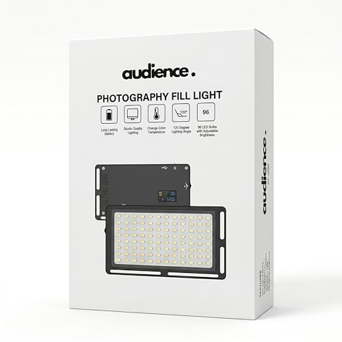 Audience Professional LED Studio Light for Photo and Video Content Creators