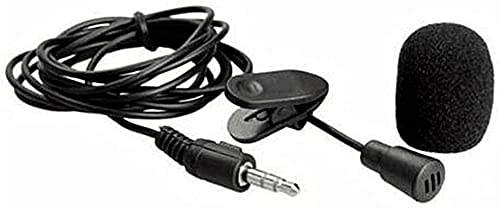 External Lavalier Microphone Wired 3.5mm Jack Hands Free Clip-on Lapel Mic for Podcast Recording Smartphone PC Laptop Nice and Clever