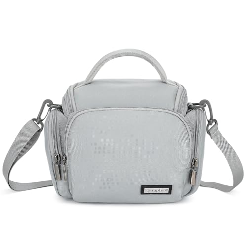 G-raphy Camera Bag Case DSLR SLR Crossbody Sling Photography Bags for Nikon Canon Sony DSLR SLR Mirrorless with Removal Straps(Parma Grey) - color: Parma Grey