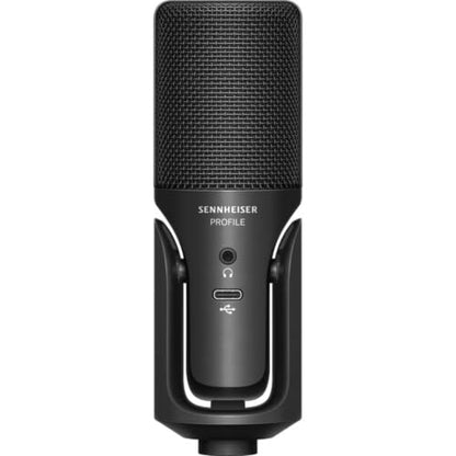 Sennheiser Profile USB Condenser Microphone Streaming Set with Boom Arm Bundled with Wind Screen Pop Filter + Closed-Back Headphones + Cleaning Cloth (4 Items)