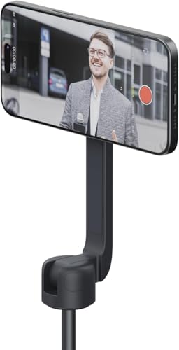 ShiftCam SnapStand Max – Magnetic Selfie Stick & Tripod – Compact, Foldable & Extendable with Tilt Head and Magnetic Bluetooth Remote (Midnight, SnapStand Max) - color: Midnight, size: SnapStand Max